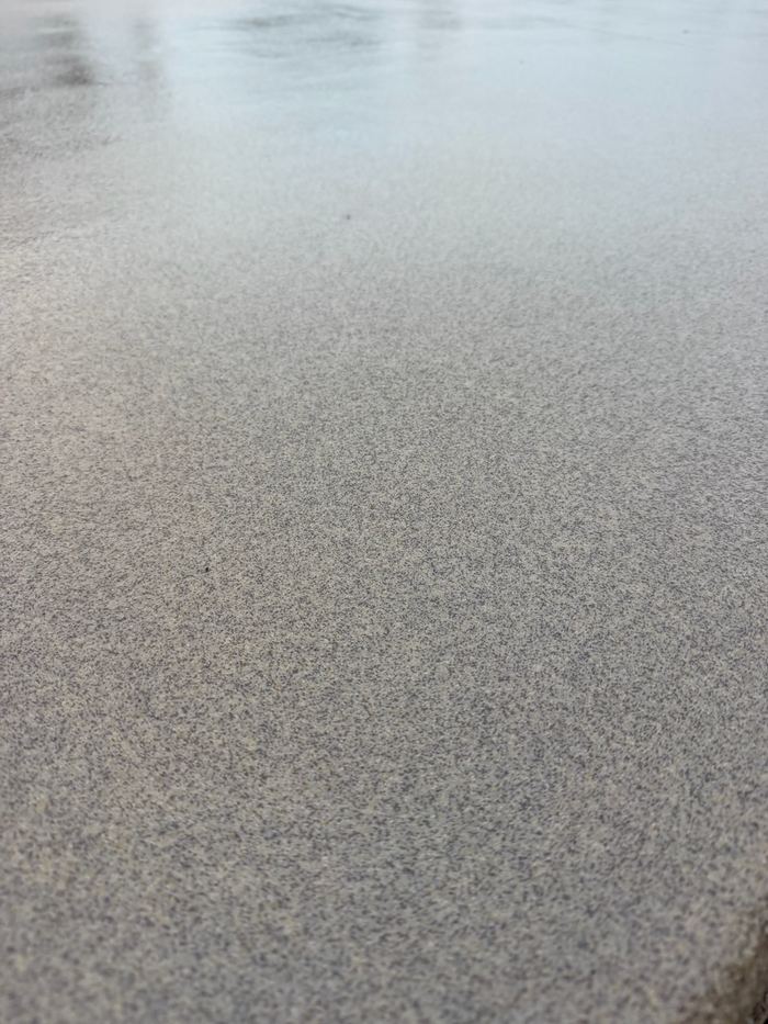 Double broadcast quartz texture — Signature Finishes concrete coating
