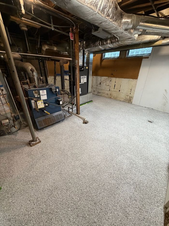 Utility room · sealed and sanitary — Signature Finishes concrete coating