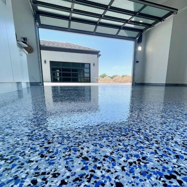Single color epoxy floor — Signature Finishes on Instagram